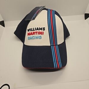 Navy & White Stripe Baseball Cap